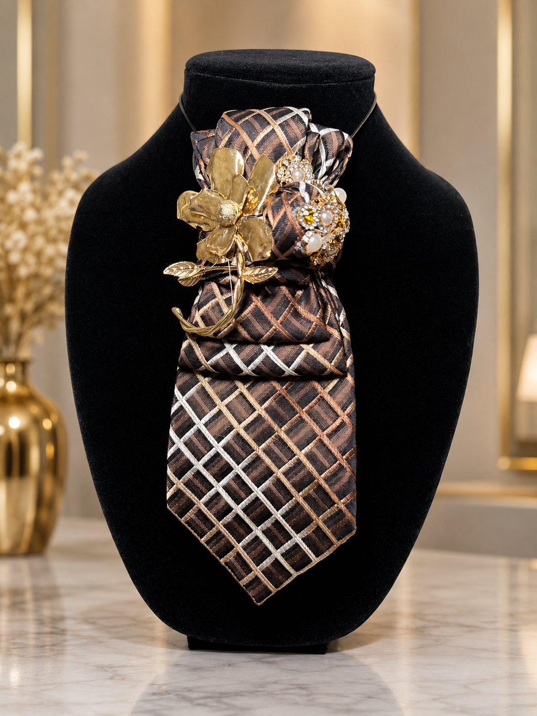 Gilded Mocha Bloom